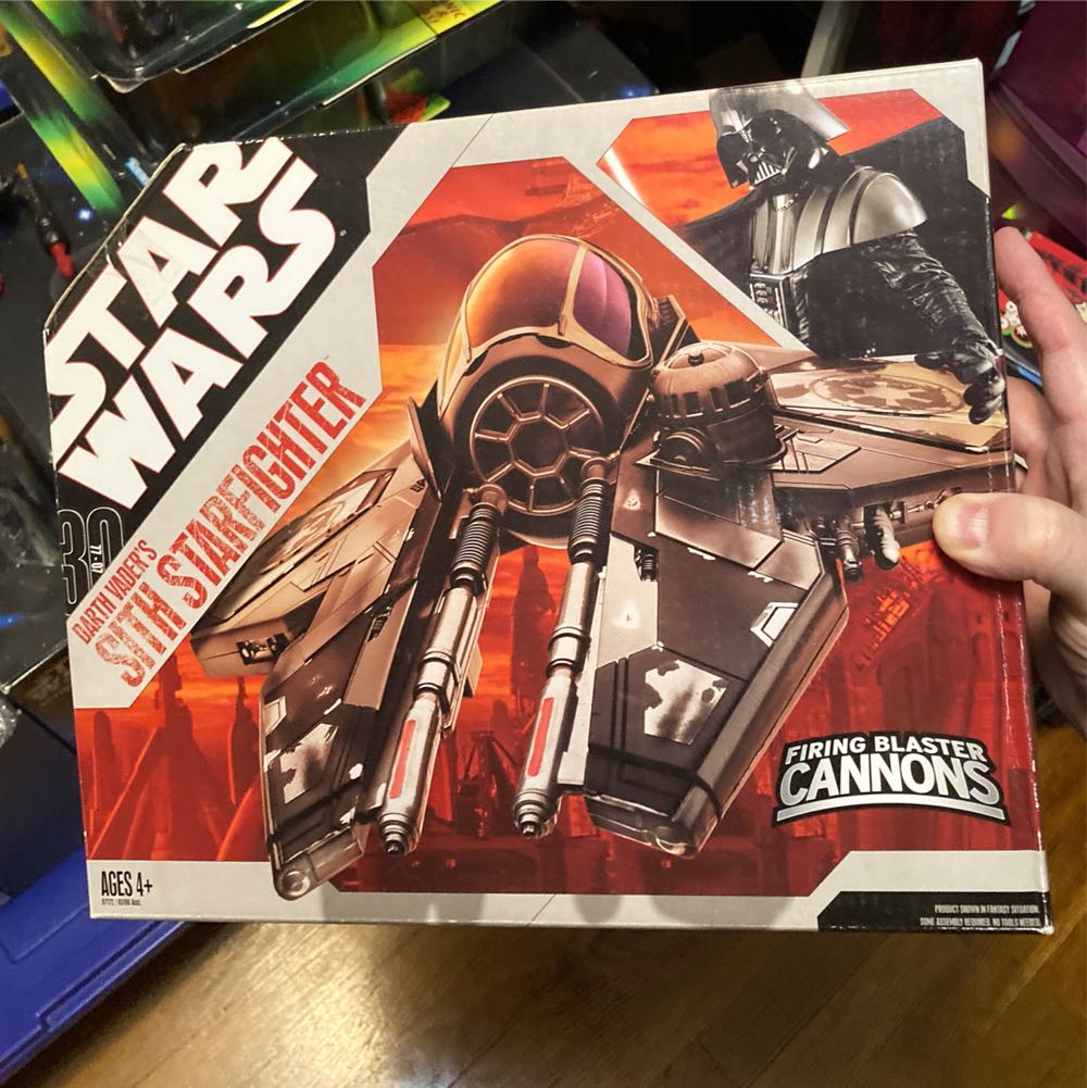 Star Wars 30th Anniversary Saga 2007 Darth Vader’s Sith Starfighter - Hasbro (Star Wars: 30th Anniversary Collection) action figure collectible [Barcode 653569171874] - Main Image 3