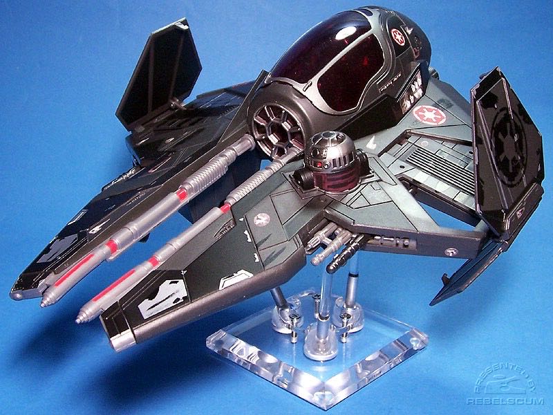 Star Wars 30th Anniversary Saga 2007 Darth Vader’s Sith Starfighter - Hasbro (Star Wars: 30th Anniversary Collection) action figure collectible [Barcode 653569171874] - Main Image 4