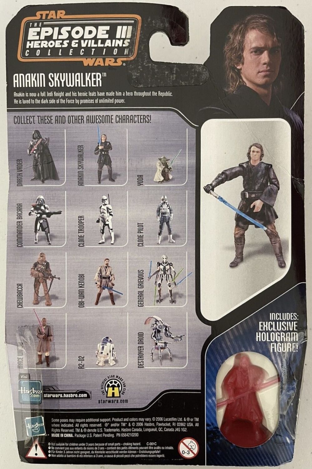 Saga (EP3 Hero & Villains 2 Of 12) - Anakin Skywalker - Hasbro (Star Wars - The Saga Collection) action figure collectible [Barcode 653569181231] - Main Image 2