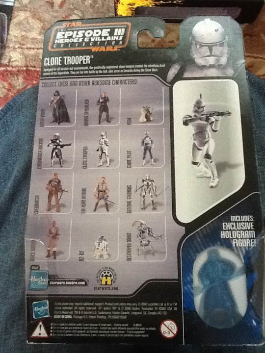 Clone Trooper (The Episode III Heroes & Villains Collection) - Hasbro (Star Wars - The Saga Collection) action figure collectible [Barcode 653569181262] - Main Image 2