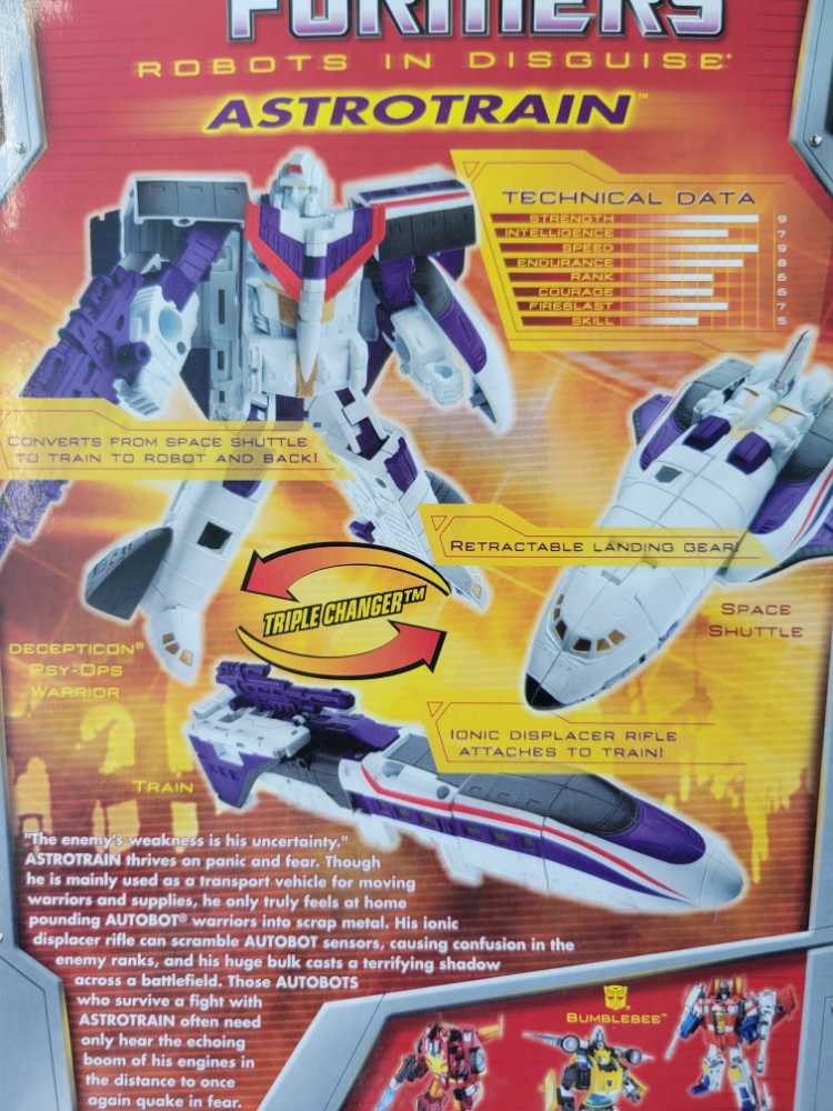 Astrotrain Carded - Hasbro (Classics) action figure collectible [Barcode 653569182696] - Main Image 4