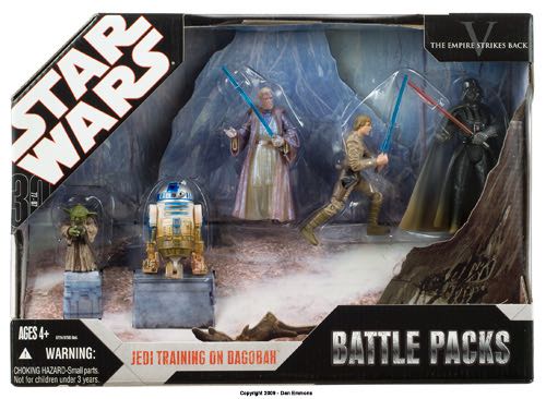Yoda , R2-D2 , Spirit Of Obi-Wan Kenobi , Luke Skywalker , Spirit Of Darth Vader (Jedi Training on Dagobah) - Star Wars Battle Packs - Hasbro (Star Wars) action figure collectible [Barcode 653569183549] - Main Image 2
