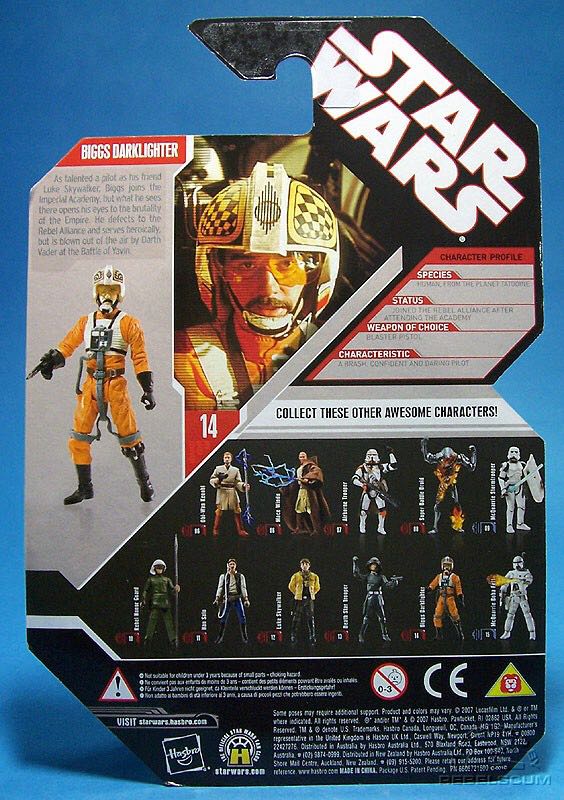 Biggs Darklighter - Hasbro (The 30th Anniversary Collection - Collectors Coin) action figure collectible [Barcode 653569183976] - Main Image 2