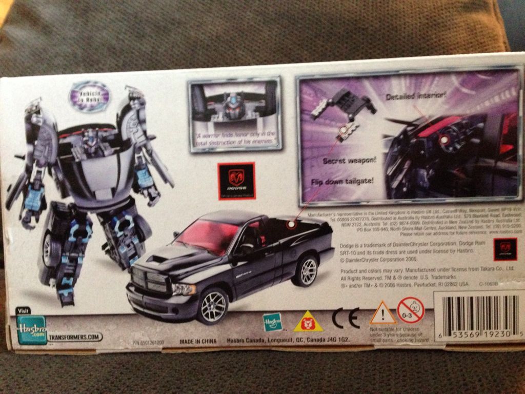 DODGE RAM SRT-10 NEMESIS PRIME  - Hasbro (Alternators) action figure collectible [Barcode 653569192305] - Main Image 2