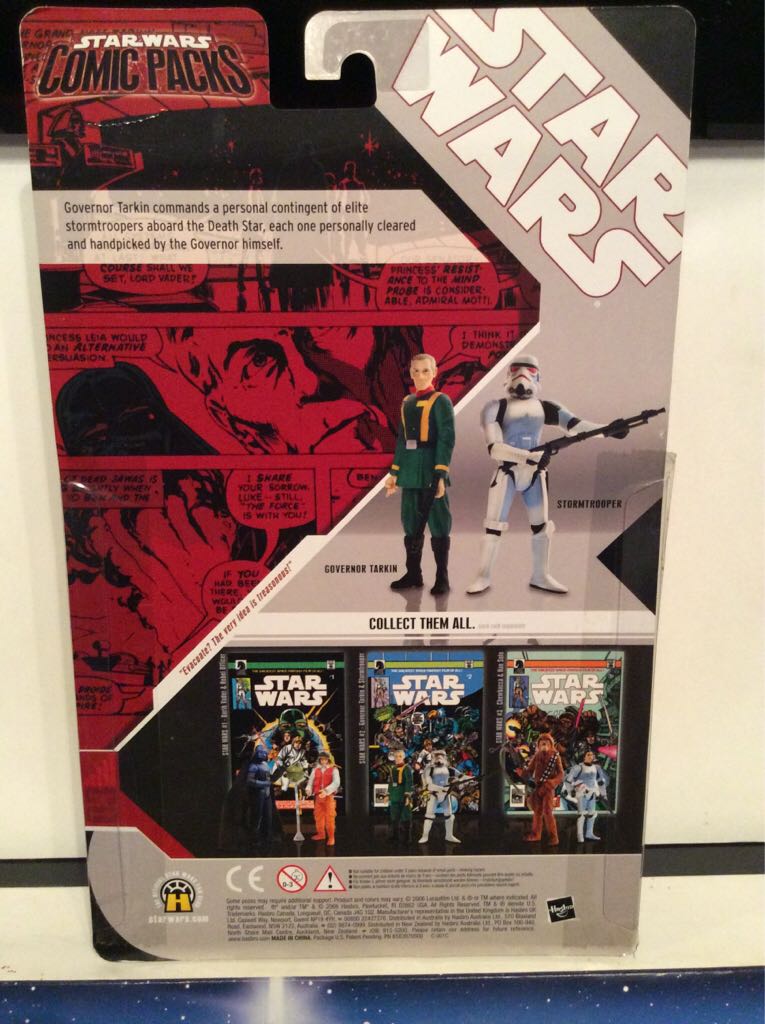 Governor Tarkin & Stormtrooper (Star Wars #2) [No Blue Shadow] - Hasbro (The 30th Anniversary Collection (Comic Packs)) action figure collectible [Barcode 653569193852] - Main Image 2