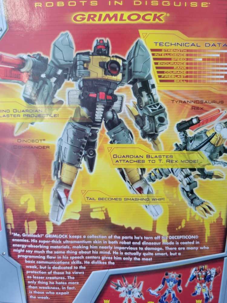 Grimlock 1st Carded - Hasbro (Classics) action figure collectible [Barcode 653569193890] - Main Image 4