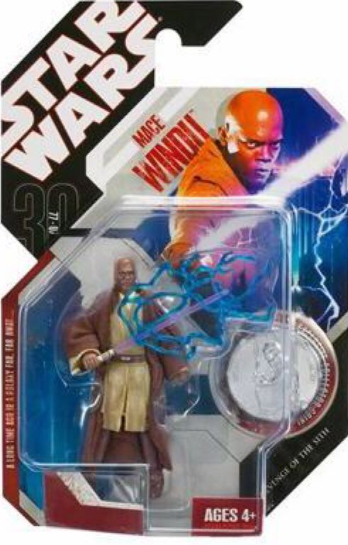 Mace Windu (Gold Coin) - Star Wars 30th Anniversary - Hasbro (Star Wars) action figure collectible [Barcode 653569198840] - Main Image 2