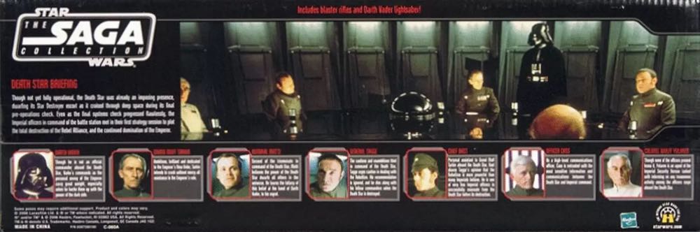 Death Star Briefing 7-Pack (Darth Vader, Grand Moff Tarkin, Admiral Motti, General Tagge, Chief Bast, Officer Cass & Colonel Wulff Yularen) - Hasbro (Star Wars) action figure collectible [Barcode 653569202318] - Main Image 4