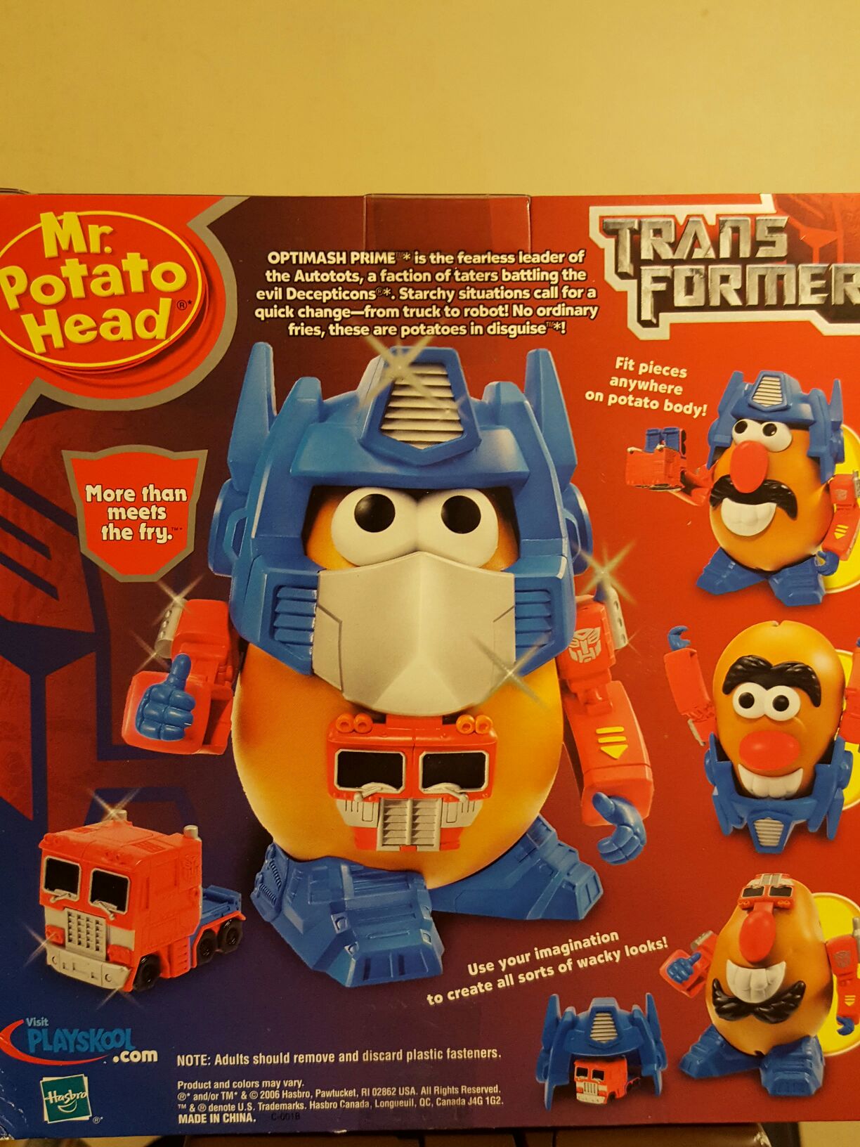 Optimash Prime - Hasbro (Mr. Potato Head) action figure collectible [Barcode 653569202912] - Main Image 2