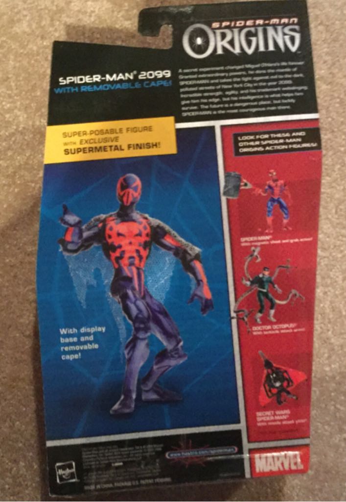 Spider-man Orgins: Spider-Man 2099 - Hasbro (Spider-Man Origins) action figure collectible [Barcode 653569205142] - Main Image 2