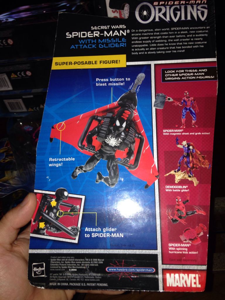 Spider-man Origins Secret Wars Spider-Man Silver Spider Variant  - Hasbro (Spider-Man) action figure collectible [Barcode 653569205241] - Main Image 2