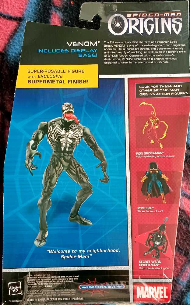 Venom  (Spider-Man Origins) action figure collectible [Barcode 653569205272] - Main Image 2