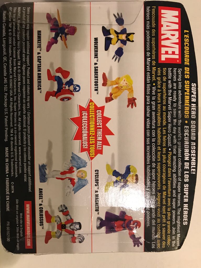 Super Hero Squad - Angel And Colossus  action figure collectible [Barcode 653569205647] - Main Image 2