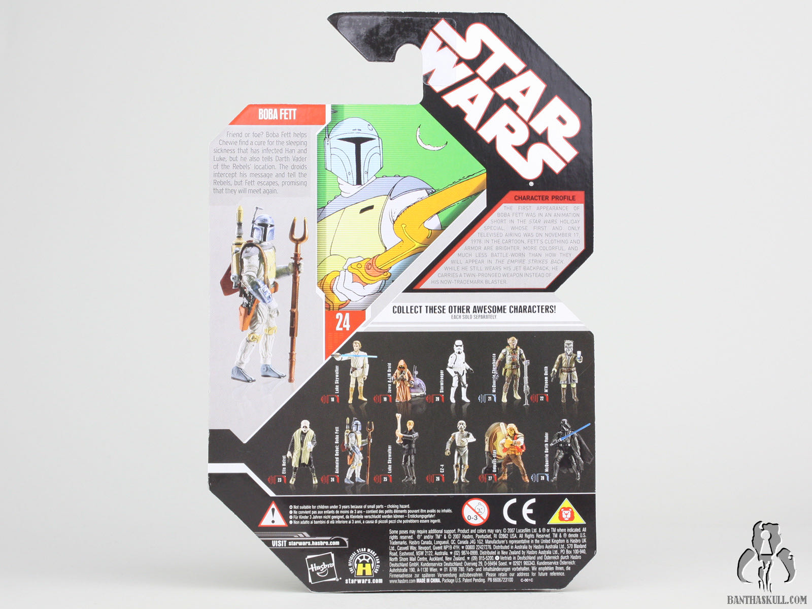 Star wars 30th anniverary no. 24 - animated debut boba fett 3.75” figure with gold collector coin - Hasbro (Star Wars: 30th Anniversary Collection) action figure collectible [Barcode 653569206545] - Main Image 3