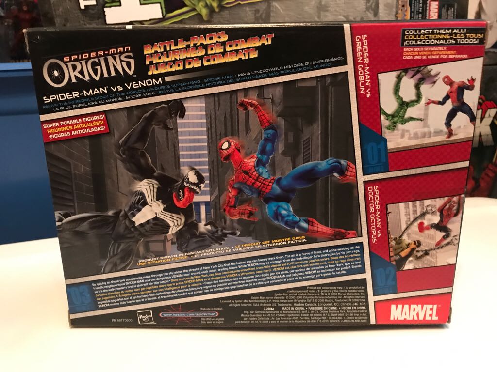 Spiderman Origins 2 Pack - Spiderman And Venom  action figure collectible [Barcode 653569209843] - Main Image 2