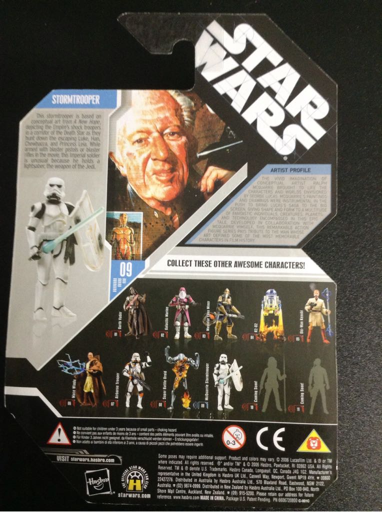 Stormtrooper (McQuarrie Concept) [Silver] - Hasbro (The 30th Anniversary Collection (2007)) action figure collectible [Barcode 653569214977] - Main Image 2