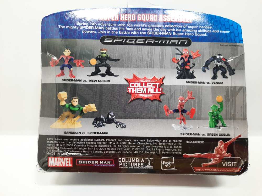 Spider-man & Green Goblin  (Super Hero Squad: 2-Pack: 3”) action figure collectible [Barcode 653569217299] - Main Image 2