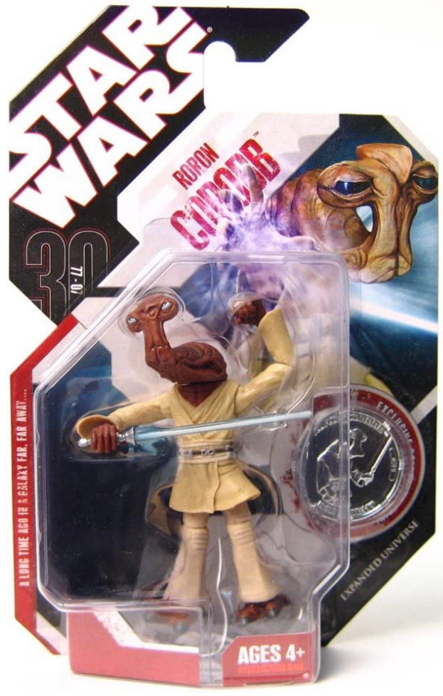 Roron Corobb (Jedi Knight) - Hasbro (The 30th Anniversary Collection (2007)) action figure collectible [Barcode 653569218517] - Main Image 3