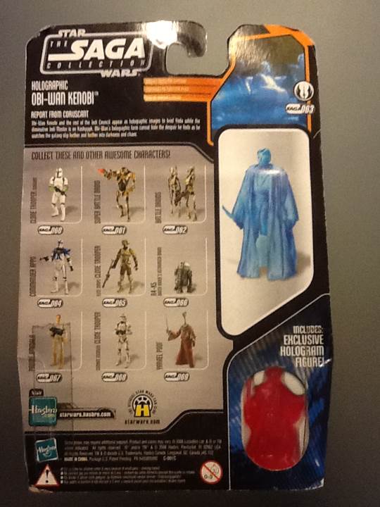 Holographic Obi-Wan Kenobi #063 - Hasbro (Star Wars: The Saga Collection) action figure collectible [Barcode 653569219033] - Main Image 2