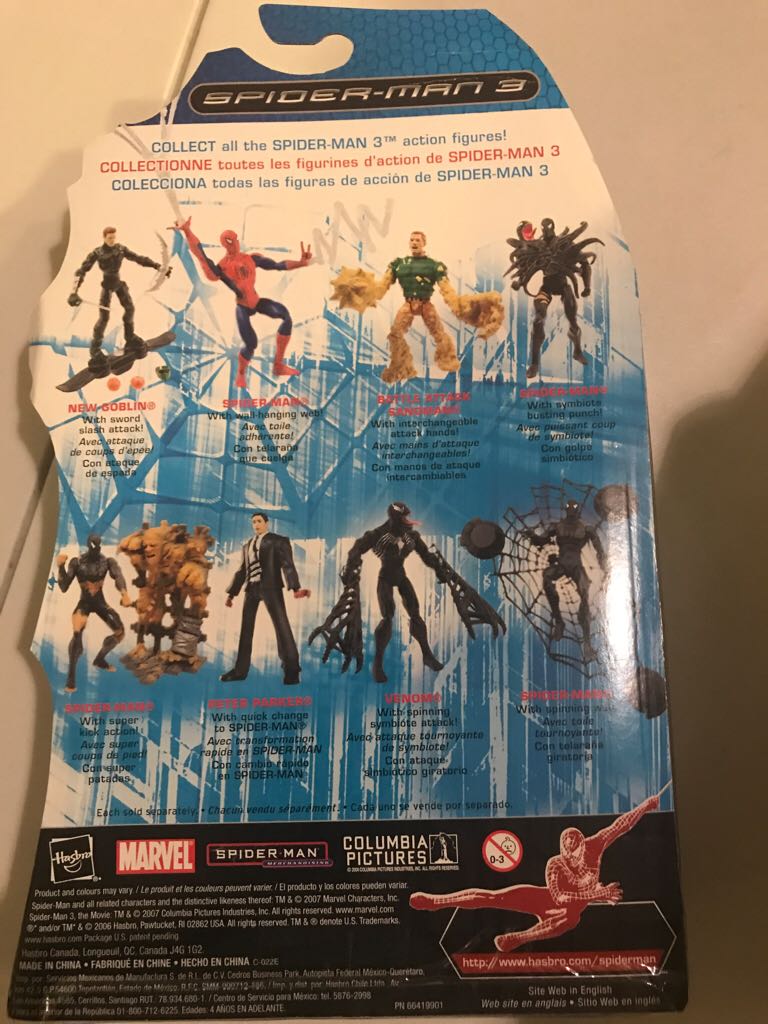 Spiderman 3 - Zip line Action Spiderman  action figure collectible [Barcode 653569220183] - Main Image 2