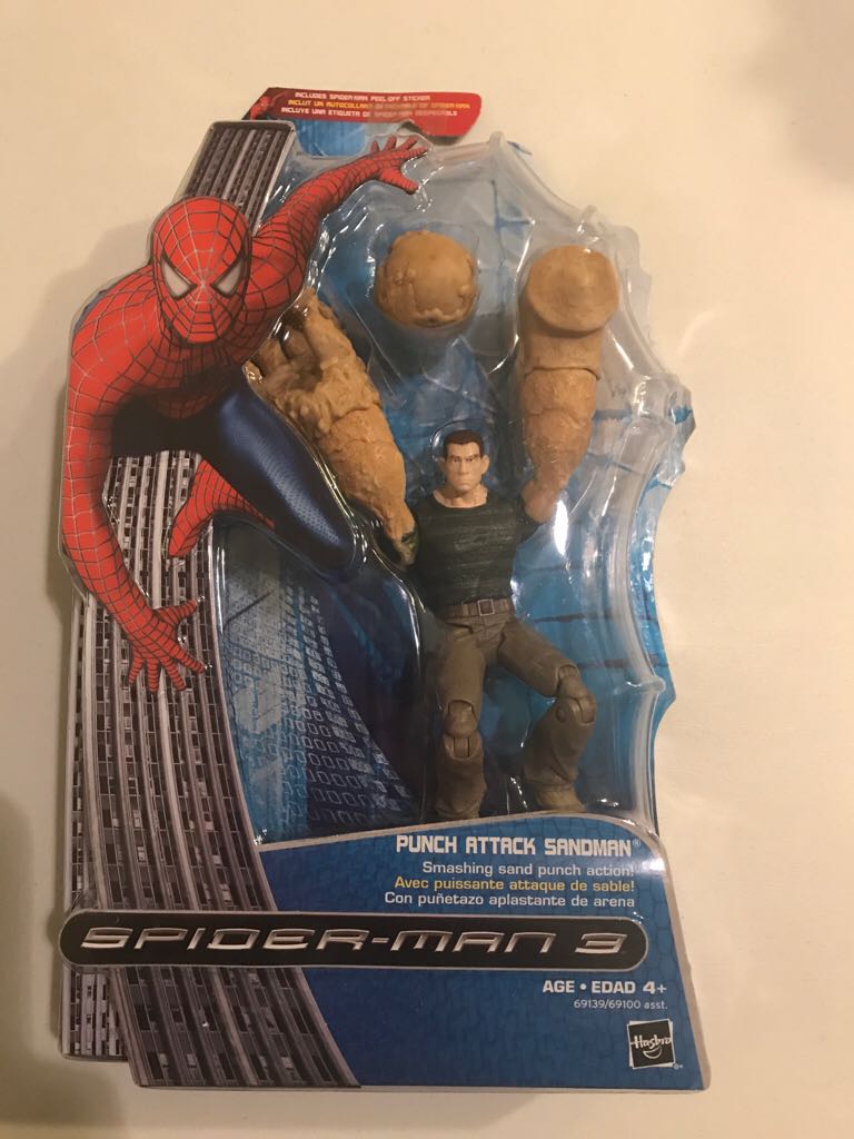 Spider-man 3 Punch Attack Sandman  action figure collectible [Barcode 653569220268] - Main Image 1
