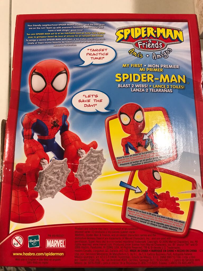 My First Spider-man  action figure collectible [Barcode 653569221159] - Main Image 2
