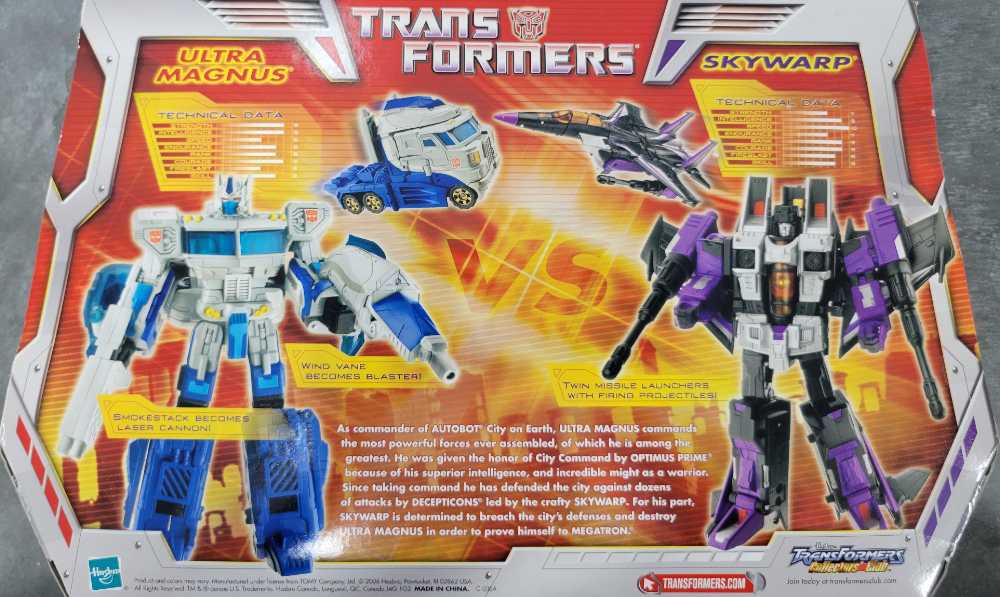 Ultra Magnus vs Skywarp 2nd Target - Hasbro (Classics) action figure collectible [Barcode 653569224587] - Main Image 3