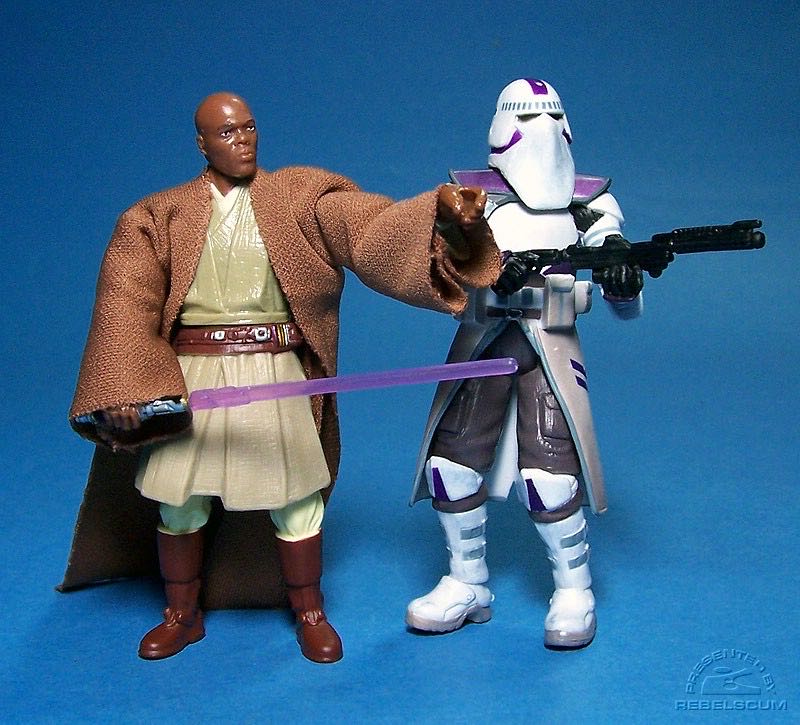 Mace Windu & Galactic Marine - Star Wars (Order 66 2 Pack) - Hasbro (Star Wars) action figure collectible [Barcode 653569229902] - Main Image 4
