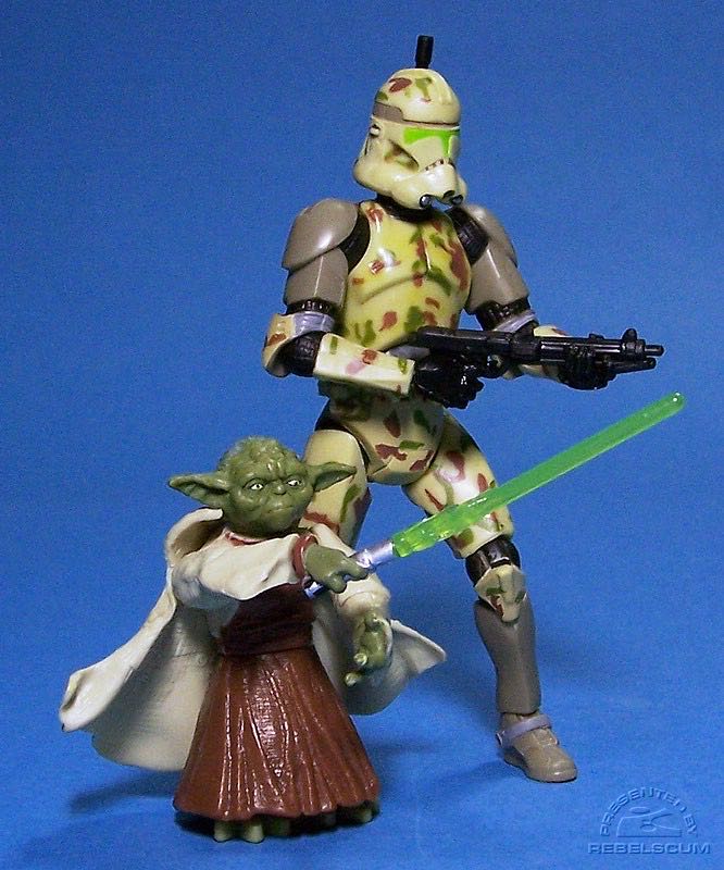 Yoda & Kashyyyk Trooper - Hasbro (Star Wars: Revenge of the Sith) action figure collectible [Barcode 653569229957] - Main Image 4