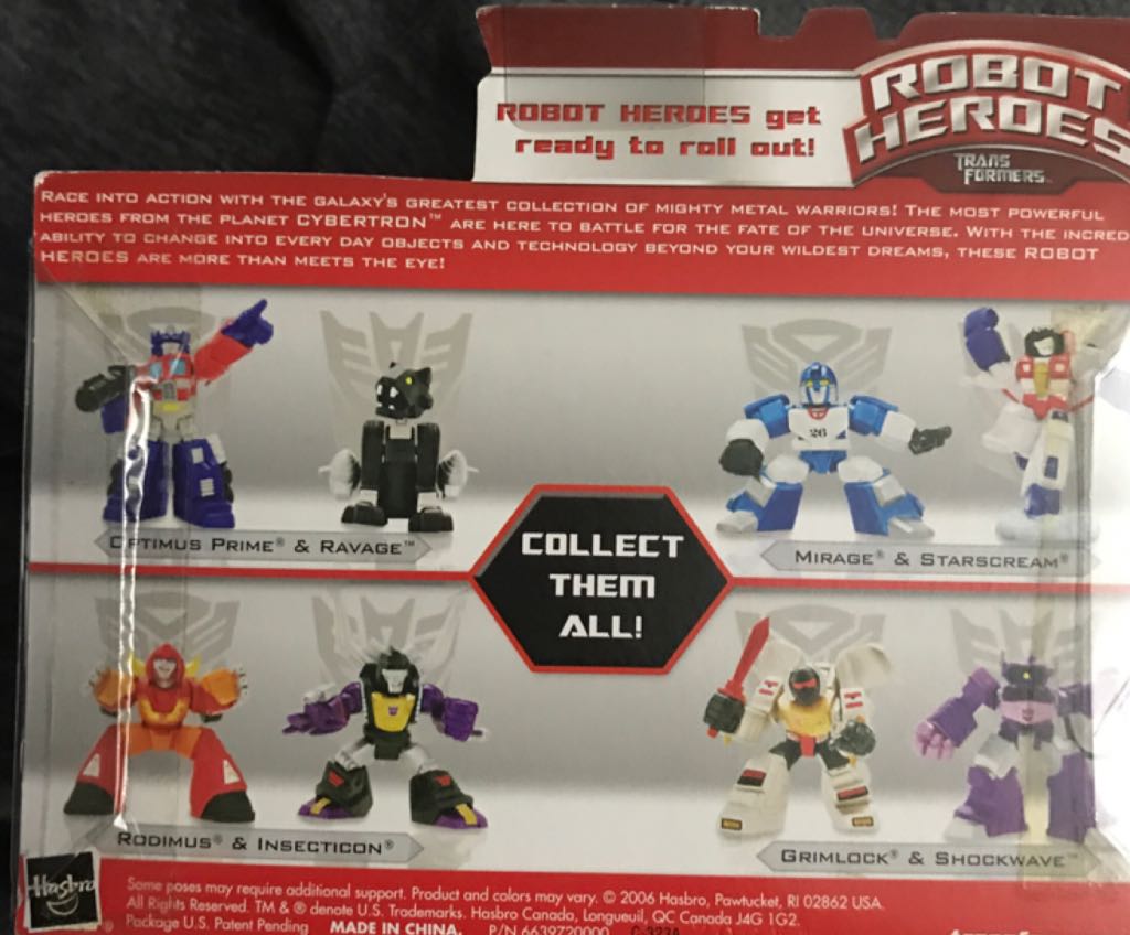 Robot Heroes Grimlock & Shockwave - Hasbro action figure collectible [Barcode 653569230298] - Main Image 2
