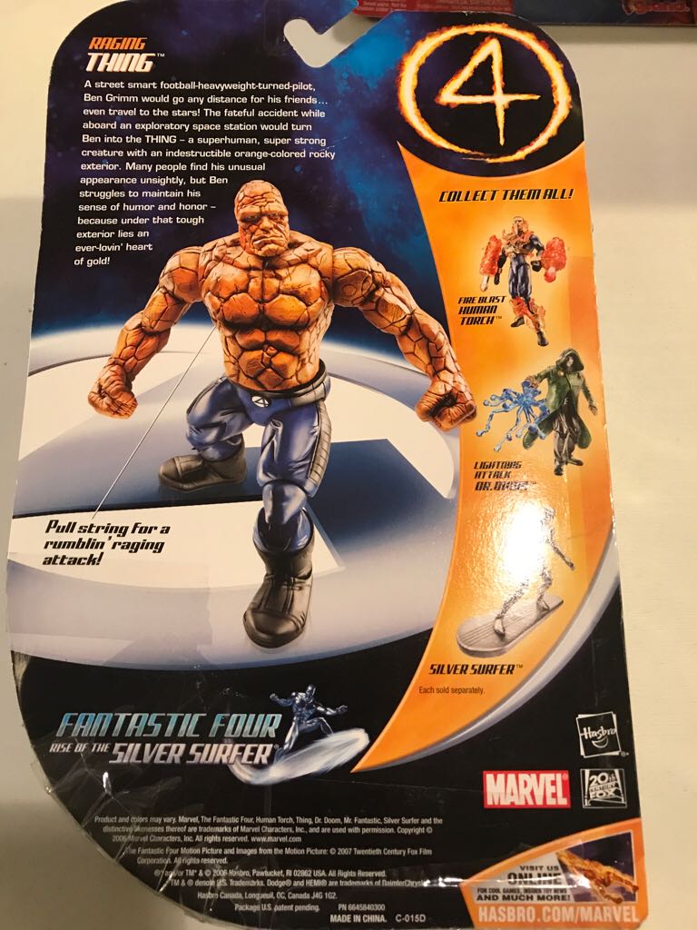 Thing [Raging] - Hasbro (Fantastic Four - Rise of the Silver Surfer) action figure collectible [Barcode 653569230380] - Main Image 2