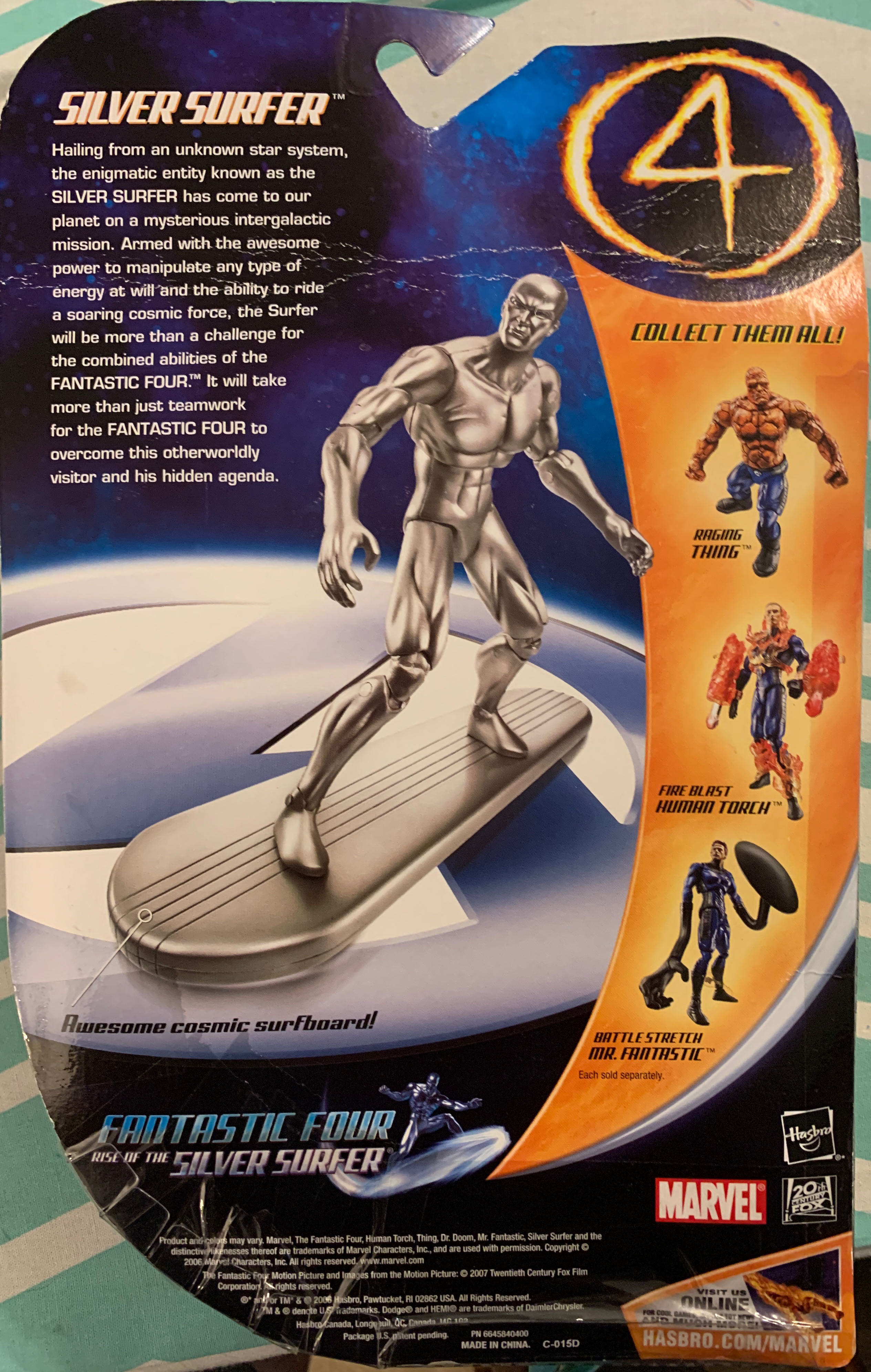 Silver Surfer Rise of the Silver Surfer - Hasbro (FF Movie Toys) action figure collectible [Barcode 653569230403] - Main Image 2
