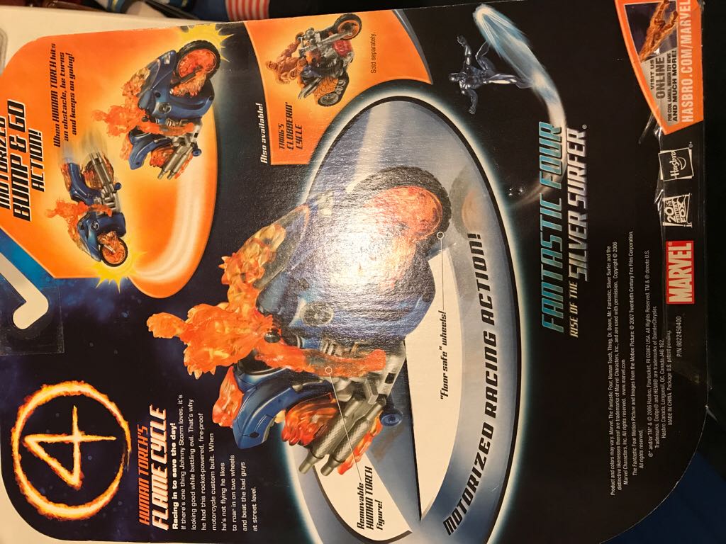Fantastic Four The Rise Of Silver Surfer - Human Torch’s Flame Cycle  action figure collectible [Barcode 653569230861] - Main Image 2
