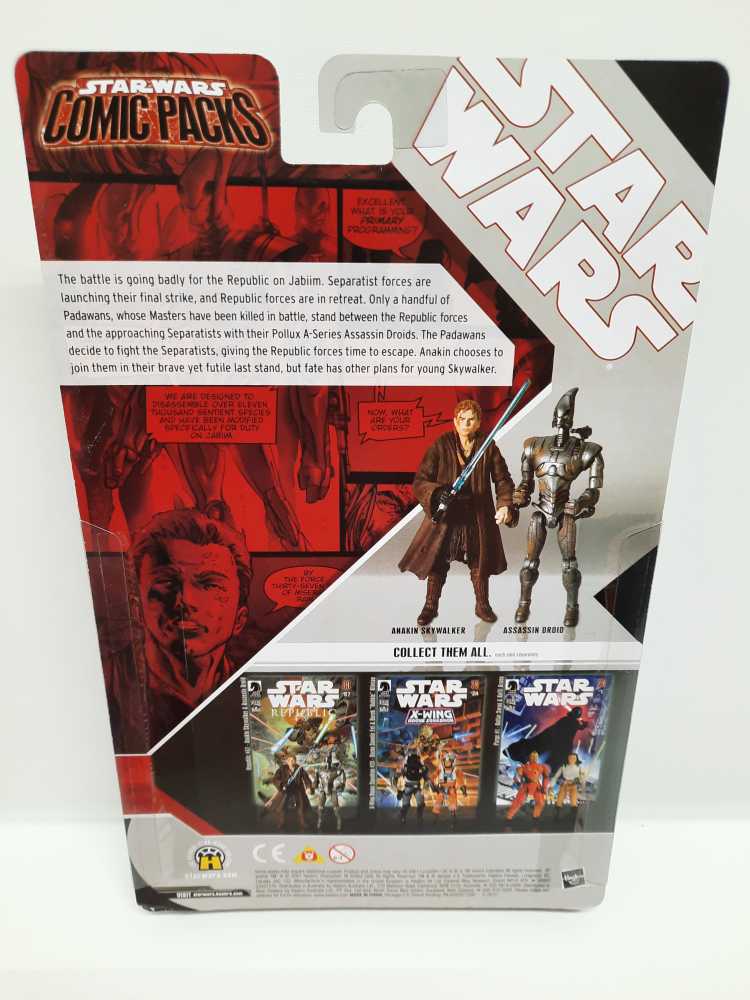 Anakin Skywalker & Assassin Droid - Star Wars Comic Packs (Republic #11) - Hasbro (Star Wars) action figure collectible [Barcode 653569230939] - Main Image 2
