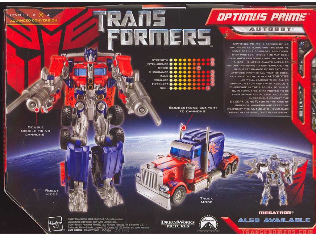 Optimus Prime - Hasbro (Transformers Automorph Technology) action figure collectible [Barcode 653569237655] - Main Image 2