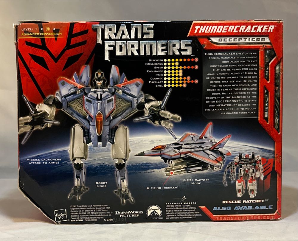 Thundercracker - Hasbro (Transformers Automorph Technology) action figure collectible [Barcode 653569237679] - Main Image 2