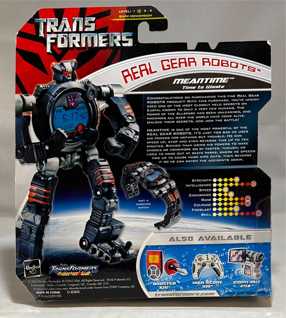Meantime - Hasbro (Transformers Real Gear Robots) action figure collectible [Barcode 653569239505] - Main Image 2