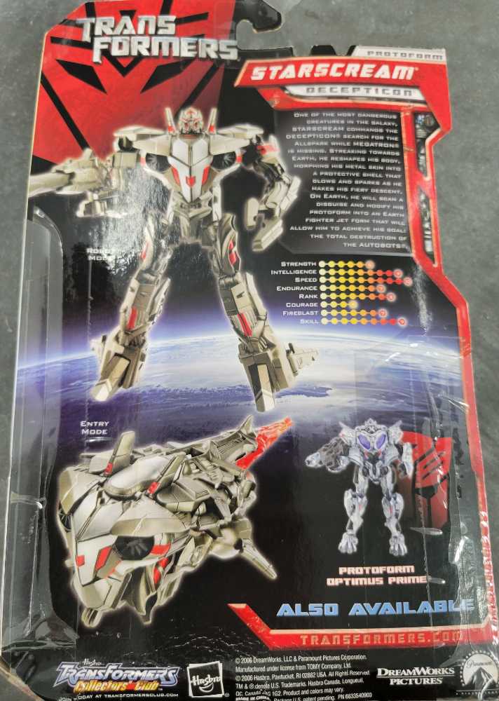 Starscream Protoform 1st Carded - Hasbro (Movie) action figure collectible [Barcode 653569240495] - Main Image 3