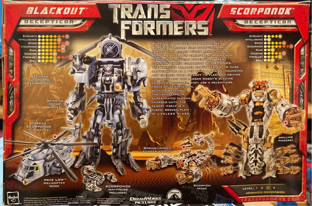 BLACKOUT & SCORPONOK - Hasbro (Transformers (2007)) action figure collectible [Barcode 653569251217] - Main Image 3