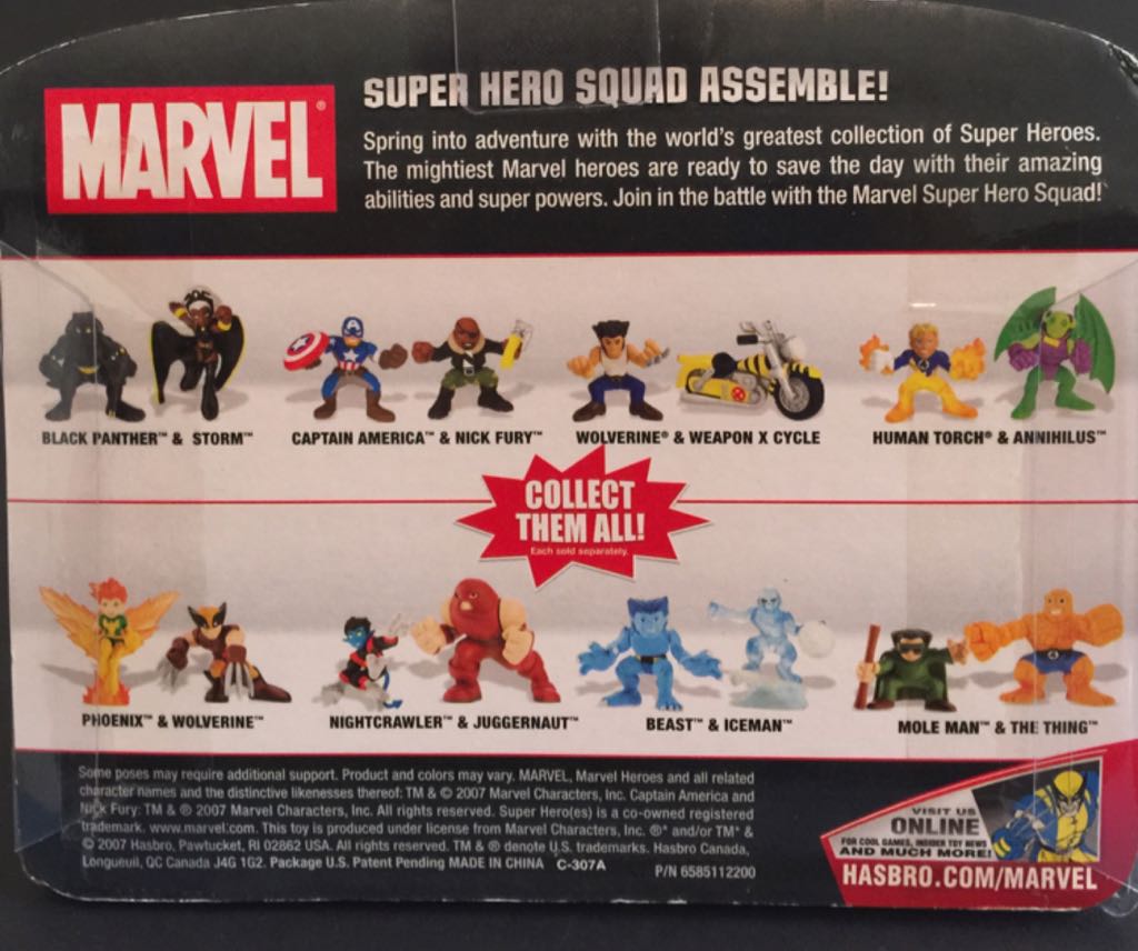 Nick Fury, Nick Fury And Captain America, Marvel Super Hero Squad - Hasbro (Marvel Super Hero Squad) action figure collectible [Barcode 653569252047] - Main Image 2