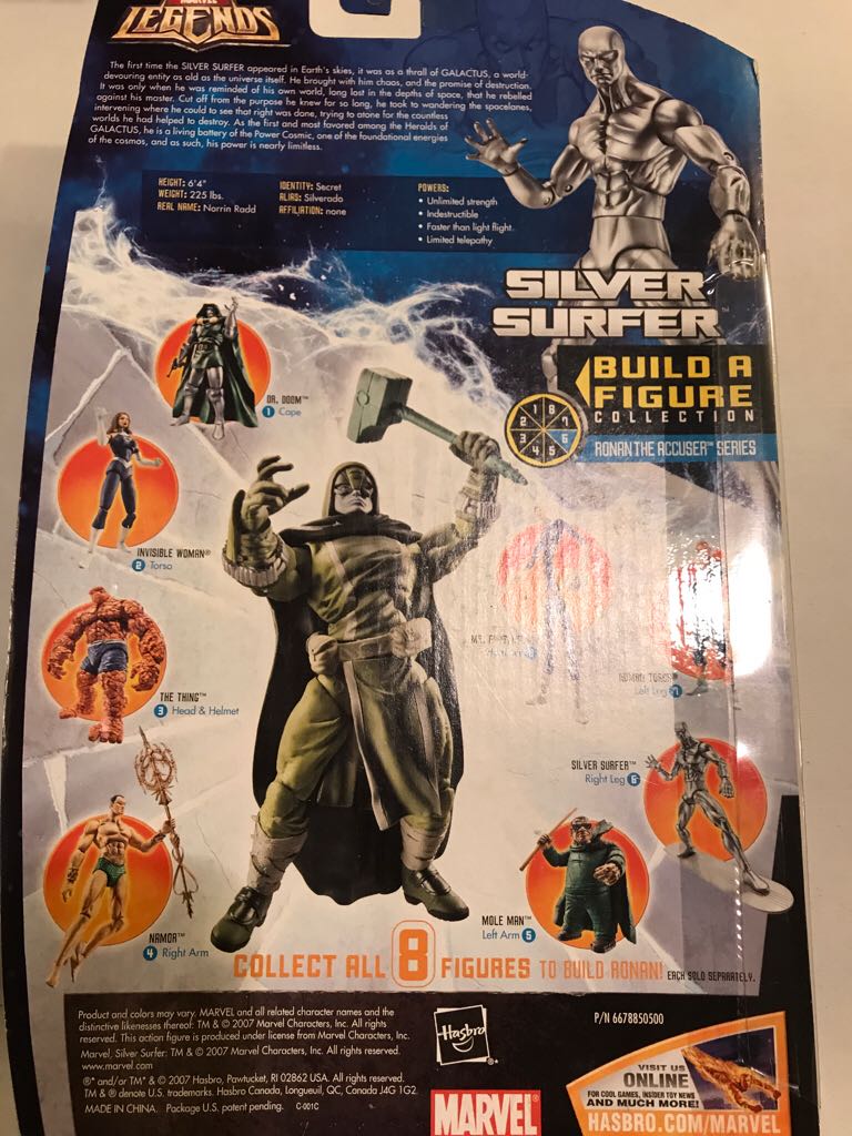 Marvel Legends Ronan The Accuser BAF Fantastic Four Silver Surfer - Hasbro () (Marvel: Legends: 6”) action figure collectible [Barcode 653569253259] - Main Image 2