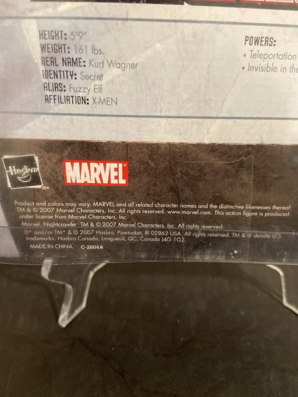 Nightcrawler - Hasbro (Marvel Legends: Icons Series) action figure collectible [Barcode 653569253549] - Main Image 3