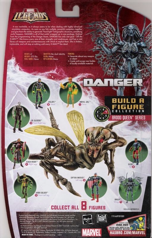 Marvel Legends Brood Queen BAF Danger  - Hasbro (X-Men) action figure collectible [Barcode 653569254225] - Main Image 4