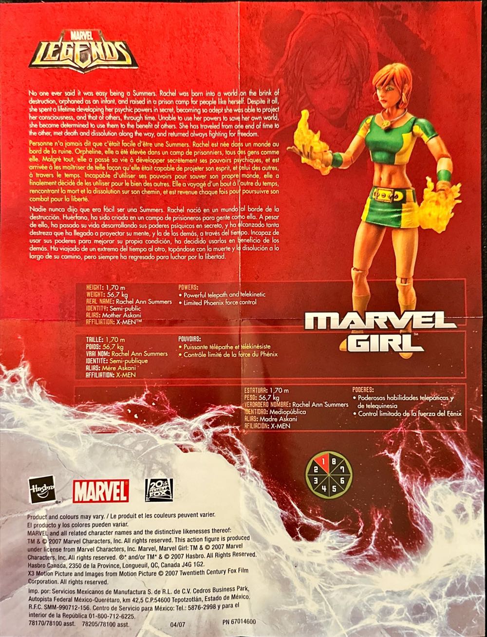 Marvel Legends Series Marvel Girl - Hasbro (Marvel Select) action figure collectible [Barcode 653569254270] - Main Image 4