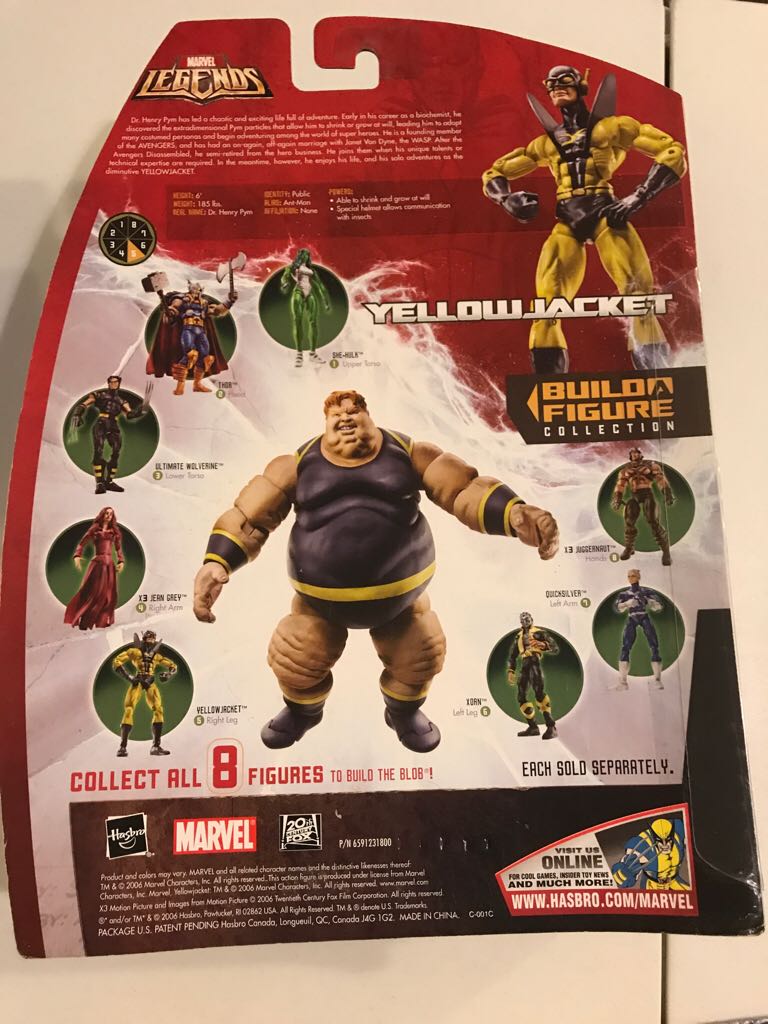 Hasbro Marvel Legends - Yellow Jacket - Hasbro (Marvel Legends (BAF - Blob)) action figure collectible [Barcode 653569256939] - Main Image 2