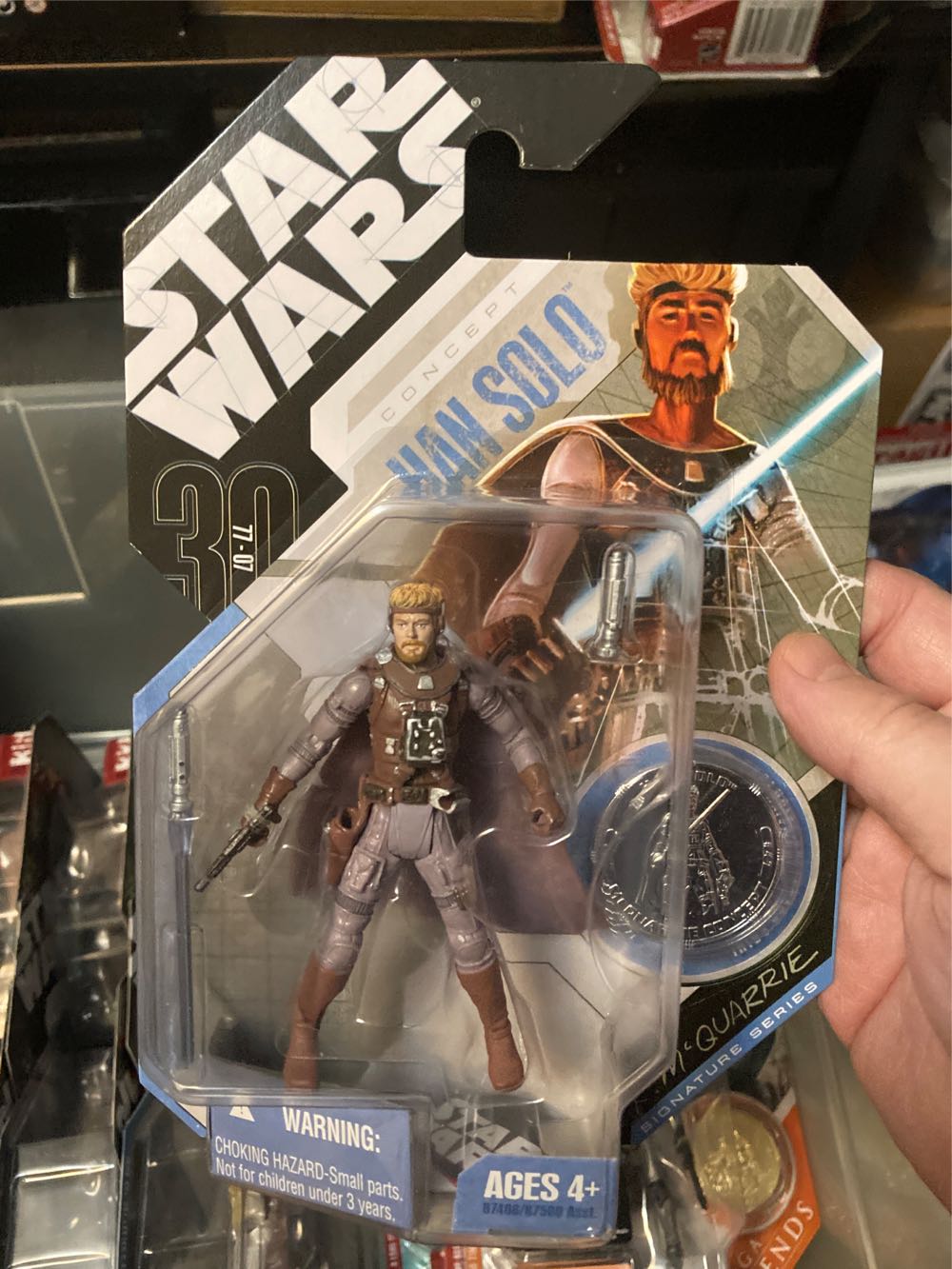 Han Solo (McQuarrie Concept) - Hasbro (Collector Coin) action figure collectible [Barcode 653569256953] - Main Image 4