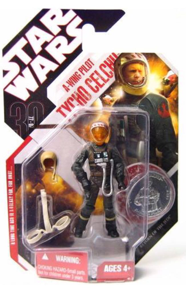 Tycho Celchu - A-Wing Pilot - Hasbro (Collector Coin) action figure collectible [Barcode 653569256977] - Main Image 2