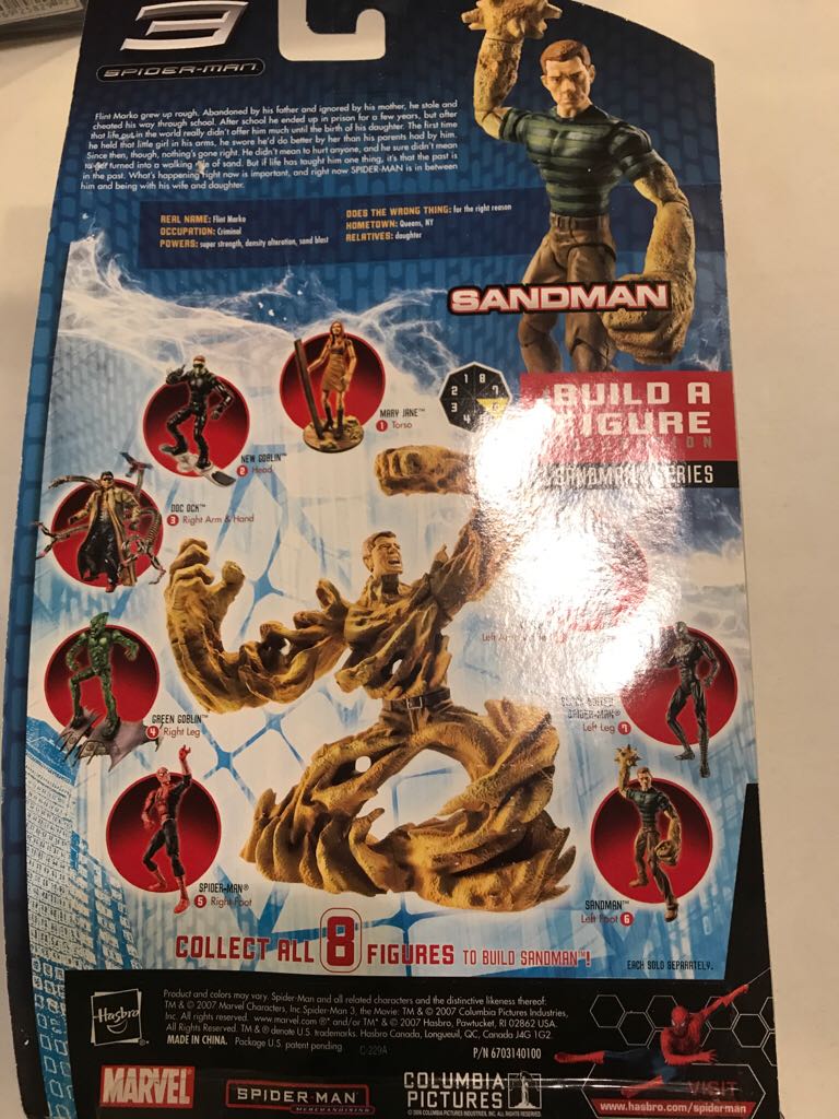 Sandman - Marvel Legends (Marvel (Spider-Man Movies - Raimi)) action figure collectible [Barcode 653569258230] - Main Image 2
