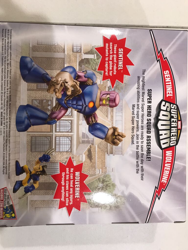 Super Hero Squad - Sentinel Vs Wolverine - Hasbro (Marvel: Super Hero Squad) action figure collectible [Barcode 653569259565] - Main Image 2