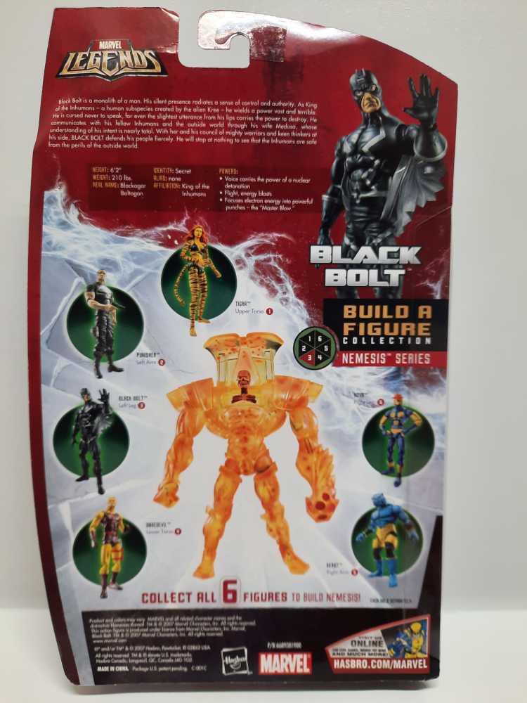Marvel Legends Nemesis BAF Black Bolt  - Hasbro (Marvel: Legends: 6”) action figure collectible [Barcode 653569260301] - Main Image 2